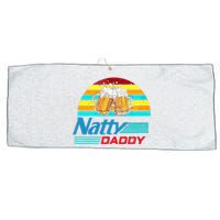 Natty Daddy Dad Bod Light Beer Lover Beer Day Retro Large Microfiber Waffle Golf Towel