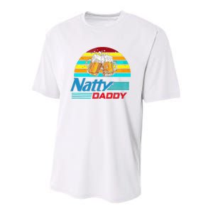 Natty Daddy Dad Bod Light Beer Lover Beer Day Retro Youth Performance Sprint T-Shirt