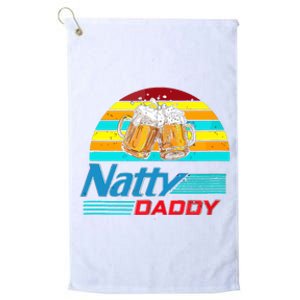 Natty Daddy Dad Bod Light Beer Lover Beer Day Retro Platinum Collection Golf Towel