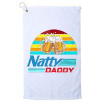 Natty Daddy Dad Bod Light Beer Lover Beer Day Retro Platinum Collection Golf Towel