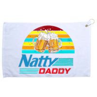 Natty Daddy Dad Bod Light Beer Lover Beer Day Retro Grommeted Golf Towel