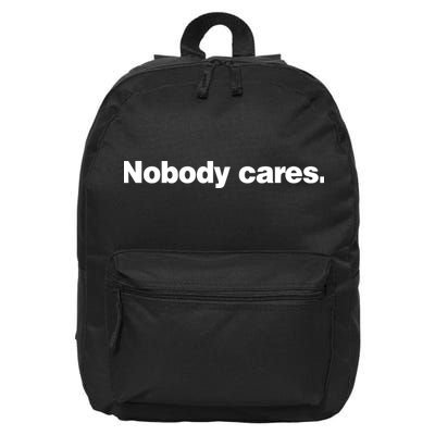 Noa Dalzell Derrick White Wearing Nobody Cares 16 in Basic Backpack