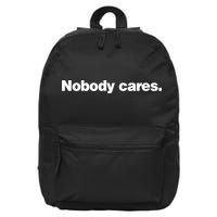 Noa Dalzell Derrick White Wearing Nobody Cares 16 in Basic Backpack