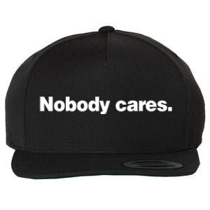 Noa Dalzell Derrick White Wearing Nobody Cares Wool Snapback Cap