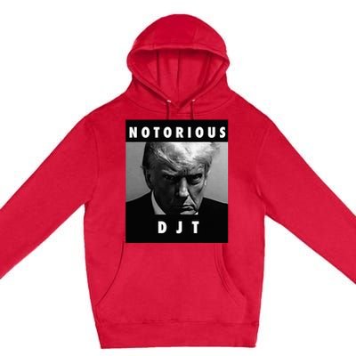 Notorious Djt Donald Trump Mug Shot Republican 2024 Maga Premium Pullover Hoodie