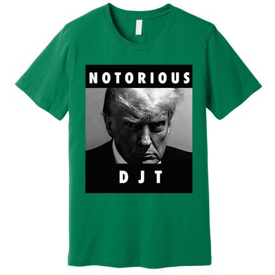 Notorious Djt Donald Trump Mug Shot Republican 2024 Maga Premium T-Shirt