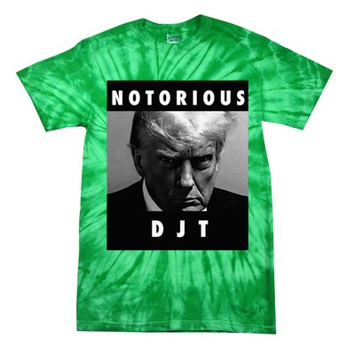 Notorious Djt Donald Trump Mug Shot Republican 2024 Maga Tie-Dye T-Shirt