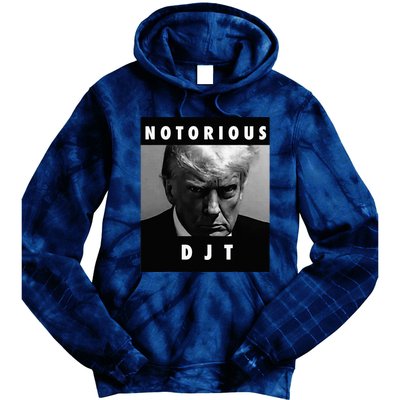 Notorious Djt Donald Trump Mug Shot Republican 2024 Maga Tie Dye Hoodie