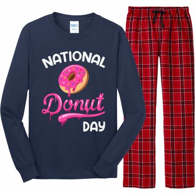 National Donut Day Doughnut Donut Day Donuts Long Sleeve Pajama Set