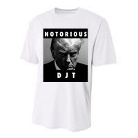 Notorious Djt Donald Trump Mug Shot Republican 2024 Maga Performance Sprint T-Shirt