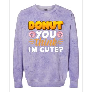 National Donut Day Celebration Colorblast Crewneck Sweatshirt