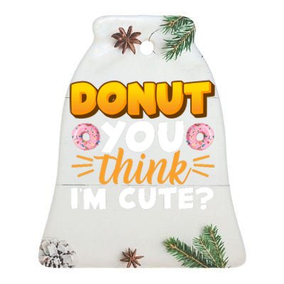 National Donut Day Celebration Ceramic Bell Ornament