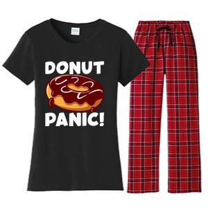 National Donut Day Celebration Graphic Women's Flannel Pajama Set