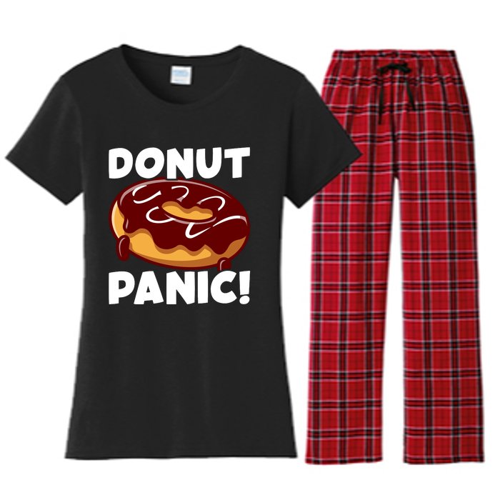 National Donut Day Celebration Graphic Women's Flannel Pajama Set