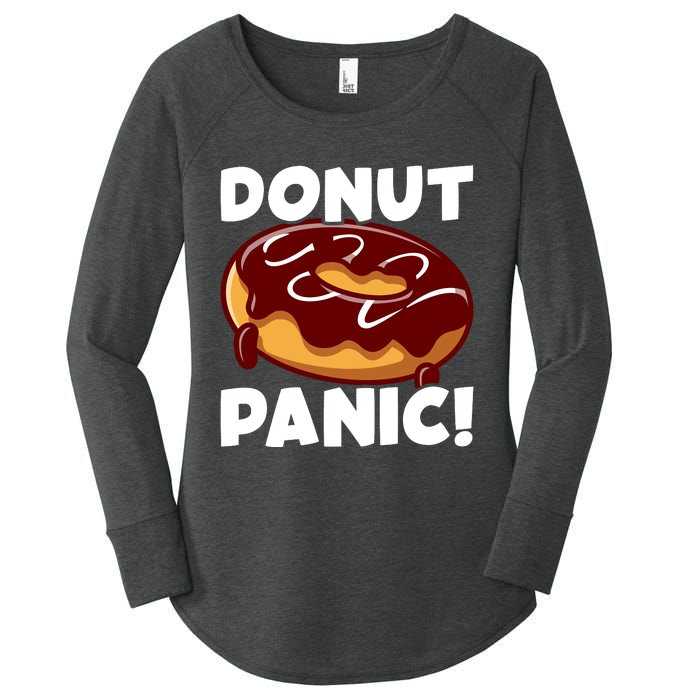 National Donut Day Celebration Graphic Women's Perfect Tri Tunic Long Sleeve Shirt