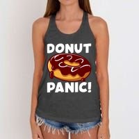 National Donut Day Celebration Graphic Women's Knotted Racerback Tank