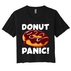 National Donut Day Celebration Graphic Women's Crop Top Tee