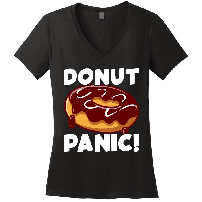 National Donut Day Celebration Graphic Women's V-Neck T-Shirt