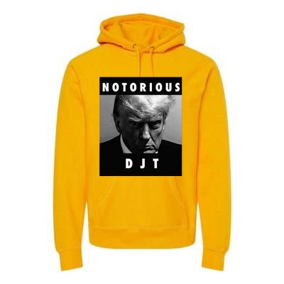 Notorious Djt Donald Trump Mug Shot Republican 2024 Premium Hoodie