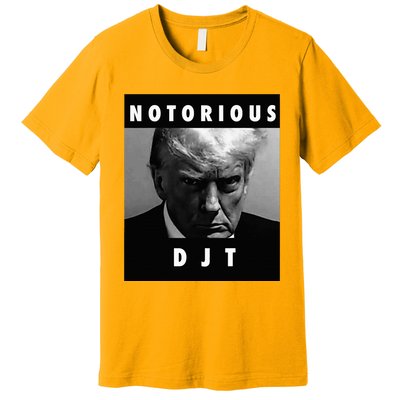 Notorious Djt Donald Trump Mug Shot Republican 2024 Premium T-Shirt