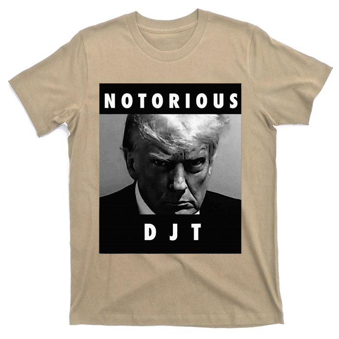 Notorious Djt Donald Trump Mug Shot Republican 2024 T-Shirt