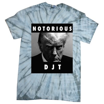 Notorious Djt Donald Trump Mug Shot Republican 2024 Tie-Dye T-Shirt