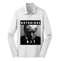 Notorious Djt Donald Trump Mug Shot Republican 2024 Maga Silk Touch Performance Long Sleeve Polo