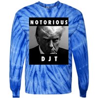 Notorious Djt Donald Trump Mug Shot Republican 2024 Maga Cute Gift Tie-Dye Long Sleeve Shirt