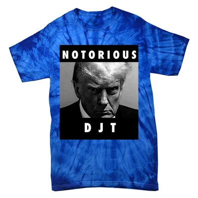 Notorious Djt Donald Trump Mug Shot Republican 2024 Maga Cute Gift Tie-Dye T-Shirt