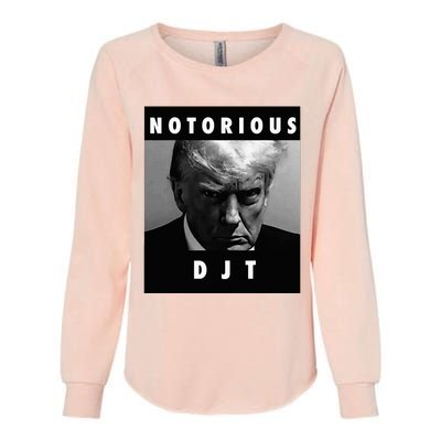 Notorious Djt Donald Trump Mug Shot Republican 2024 Maga Womens California Wash Sweatshirt