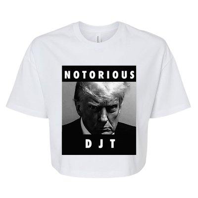 Notorious Djt Donald Trump Mug Shot Republican 2024 Maga Bella+Canvas Jersey Crop Tee