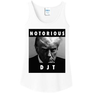 Notorious Djt Donald Trump Mug Shot Republican 2024 Maga Ladies Essential Tank