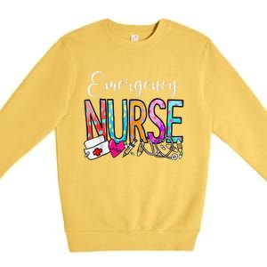 NurseS Day Emergency Nurse Appreciation Nurse Week 2024 Premium Crewneck Sweatshirt