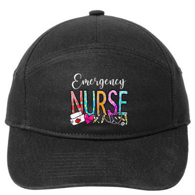 NurseS Day Emergency Nurse Appreciation Nurse Week 2024 7-Panel Snapback Hat