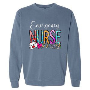 NurseS Day Emergency Nurse Appreciation Nurse Week 2024 Garment-Dyed Sweatshirt