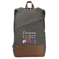 NurseS Day Emergency Nurse Appreciation Nurse Week 2024 Cotton Canvas Backpack