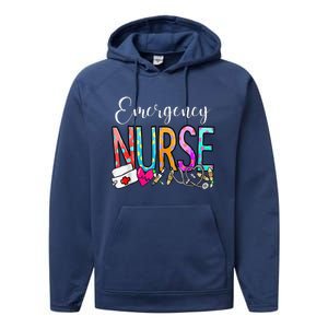 NurseS Day Emergency Nurse Appreciation Nurse Week 2024 Performance Fleece Hoodie