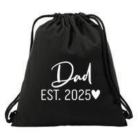 New Dad Est. 2025 Drawstring Bag