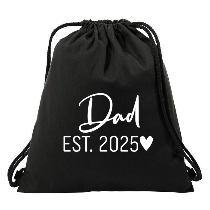 New Dad Est. 2025 Drawstring Bag