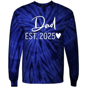 New Dad Est. 2025 Tie-Dye Long Sleeve Shirt