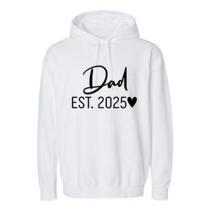 New Dad Est. 2025 Garment-Dyed Fleece Hoodie