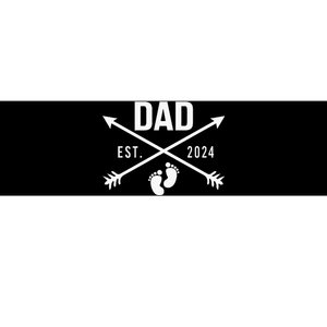 New Dad Est 2024 First Fathers Day 2024 Promoted To Daddy Bumper Sticker