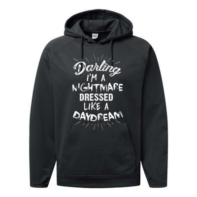 Nightmare Daydreamer Edgy and Stylish Fashion Performance Fleece Hoodie