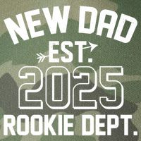 New Dad Est 2025 Rookie Department Legacy Tie Dye Trucker Hat