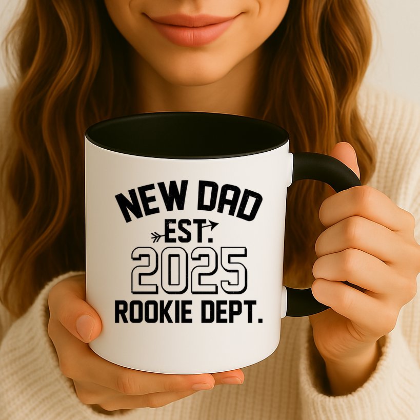 New Dad Est 2025 Rookie Department Mug