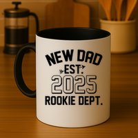 New Dad Est 2025 Rookie Department Mug