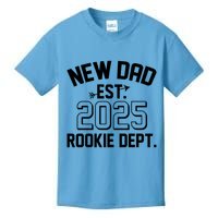 New Dad Est 2025 Rookie Department Kids T-Shirt