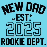 New Dad Est 2025 Rookie Department Kids T-Shirt