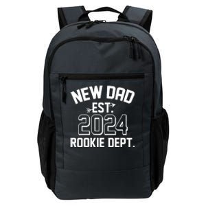 New Dad Est 2024 Rookie Department Daily Commute Backpack