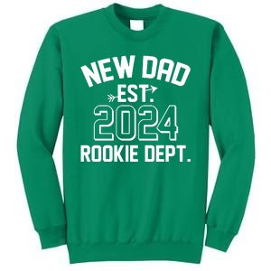 New Dad Est 2024 Rookie Department Sweatshirt